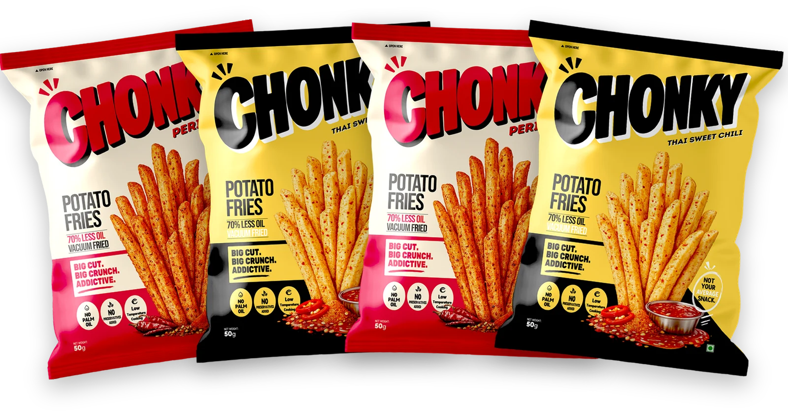 Fire Pack: 2 Peri Peri, 2 Thai Sweet Chili