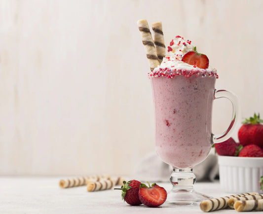 Delicious Creamy Strawberry Milkshake