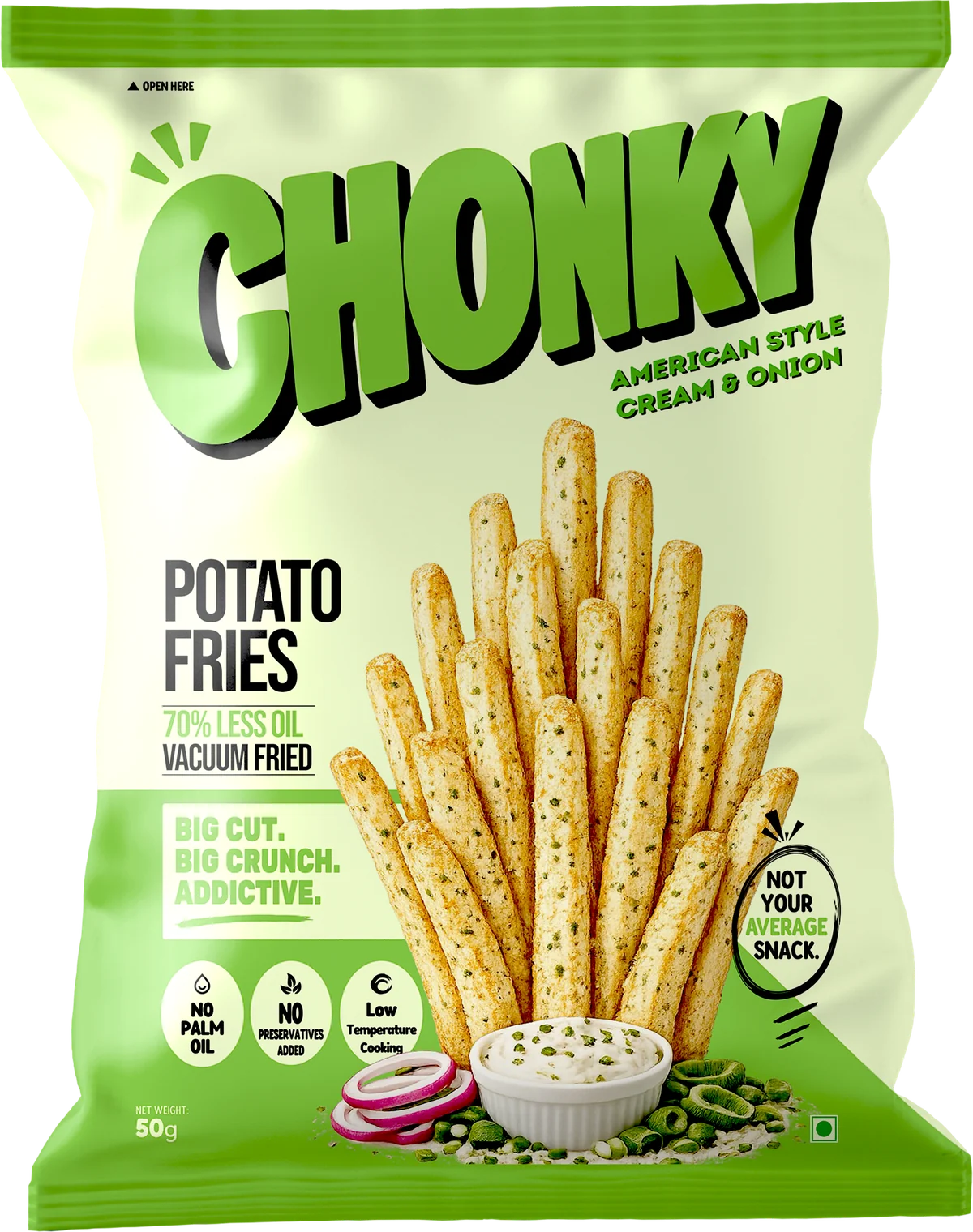 American Style Cream & Onion pack